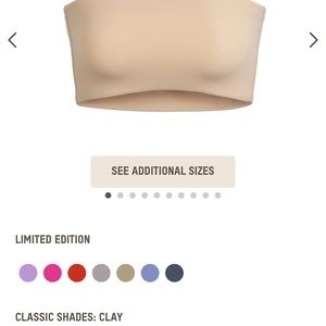Skims Fits Everybody Bandeau bra (in sand); size L